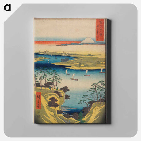 アートパネル-The Tone River at Kōnodai
 - 歌川 広重 Canvas.