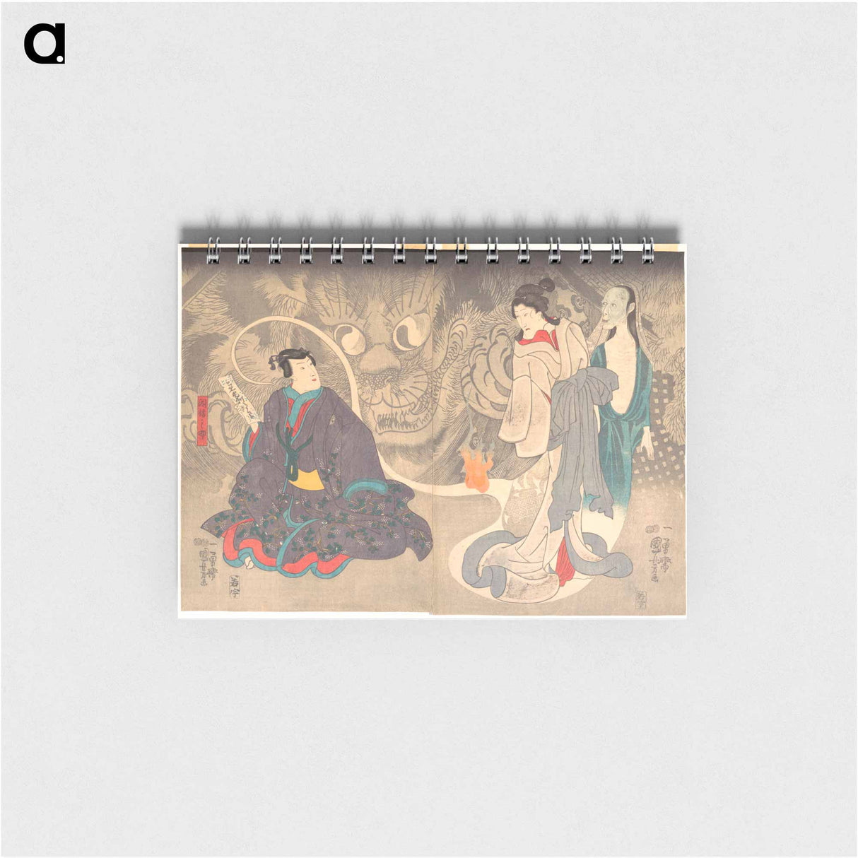 Scene from a Ghost Story: The Okazaki Cat Demon - 歌川 国芳 Memo.