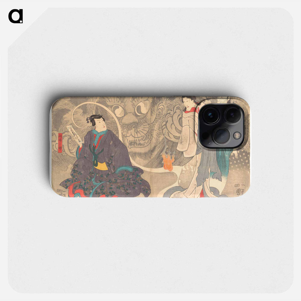 Scene from a Ghost Story: The Okazaki Cat Demon - 歌川 国芳 Phone Case.