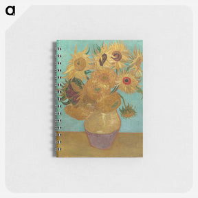 アートメモ帳-Vase with Twelve Sunflowers - フィンセント ファン ゴッホ Memo.