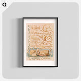 アートポスター-Songs of Innocence, Plate 26, "Spring" - ウィリアム ブレイク Poster.