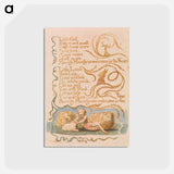 アートポストカード-Songs of Innocence, Plate 26, "Spring" - ウィリアム ブレイク Postcard.