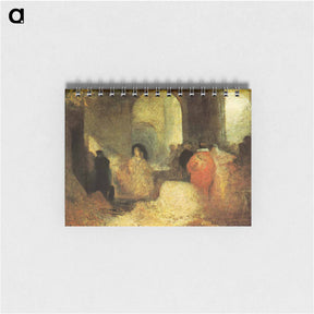 アートメモ帳-Dinner in a Great Room with Figures- in Costume - ウィリアム ターナー Memo.
