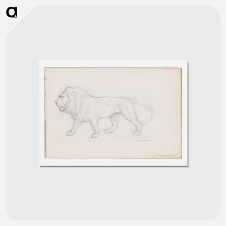 アートポストカード-(unknown)part of a sketchbook - アルバート エーデルフェルト Postcard.