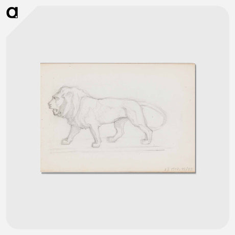 アートポストカード-(unknown)part of a sketchbook - アルバート エーデルフェルト Postcard.