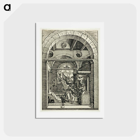 アートポストカード-The Annunciation - アルブレヒト デューラー Postcard.