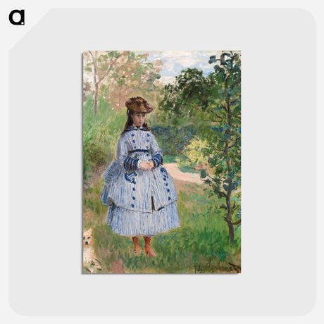 アートポストカード-Girl with Dog
 - バーンズ・コレクション Postcard.