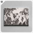 アートパネル-Bathers Wrestling - カミーユ ピサロ Canvas.