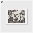 アートポストカード-Bathers Wrestling - カミーユ ピサロ Postcard.