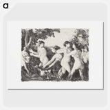 アートポスター-Bathers Wrestling - カミーユ ピサロ Poster.