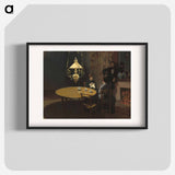 Interior, after Dinner - Claude Monet Poster.