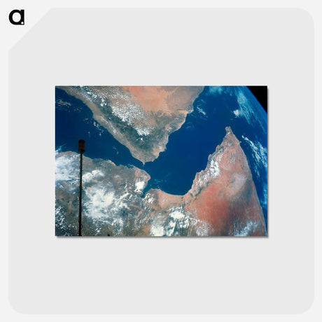 アートポストカード-Gemini-11 View of the Arabian Peninsula and Northeast Africa
 - 上空からの地球 Postcard.
