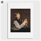 Young Boy Peeling a Pear - Édouard Manet Poster.