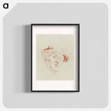 アートポスター-Self–Portrait with Hat I - エドヴァルド ムンク Poster.