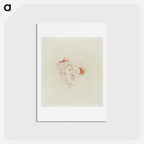 Self–Portrait with Hat I - エドヴァルド ムンク Postcard.