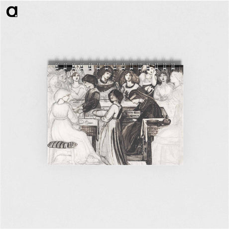 アートメモ帳-Study for The Wedding Feast of Sir Degrevaunt - エドワード バーン ジョーンズ Memo.