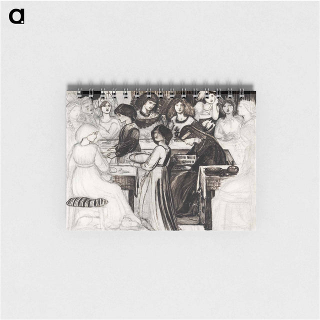 アートメモ帳-Study for The Wedding Feast of Sir Degrevaunt - エドワード バーン ジョーンズ Memo.