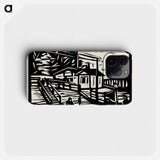 Shed on the Bank of the Elbe - エルンスト ルートヴィヒ キルヒナー Phone Case.