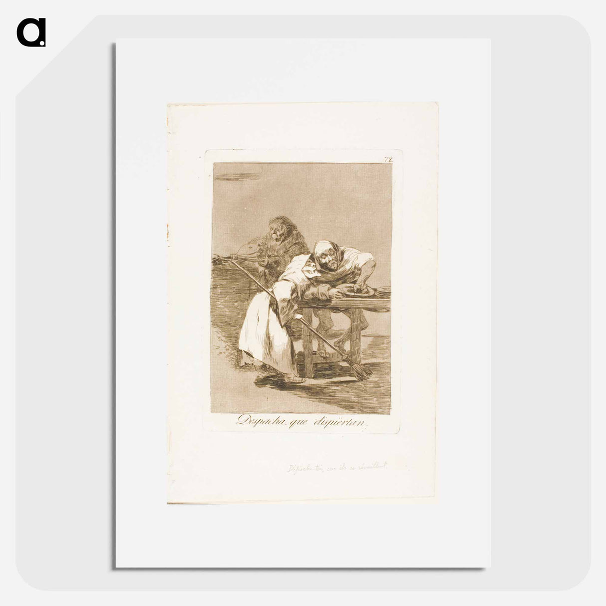 Be quick, They are Waking Up - Francisco de Goya Poster.