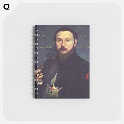 Portrait of Nobleman with a falcon - ハンス ホルバイン Memo.