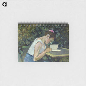 アートメモ帳-Woman Reading in a Garden - アンリ マティス Memo.