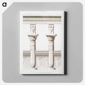アートパネル-Columns of the Temple of Nectanebo
 - エジプト美術史 Canvas.