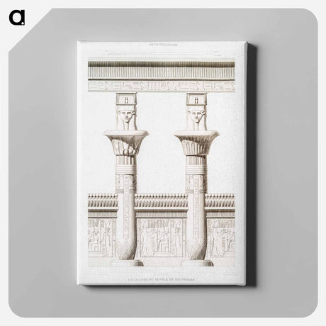 アートパネル-Columns of the Temple of Nectanebo
 - エジプト美術史 Canvas.