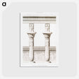アートポストカード-Columns of the Temple of Nectanebo
 - エジプト美術史 Postcard.