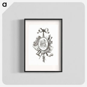 アートポスター-Title vignette with monogram W.P.K. - ジャン ベルナール Poster.