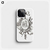 Title vignette with monogram WPK - Jean Bernard Phone Case.