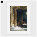 Cathedral Interior - John Singer Sargent Poster.