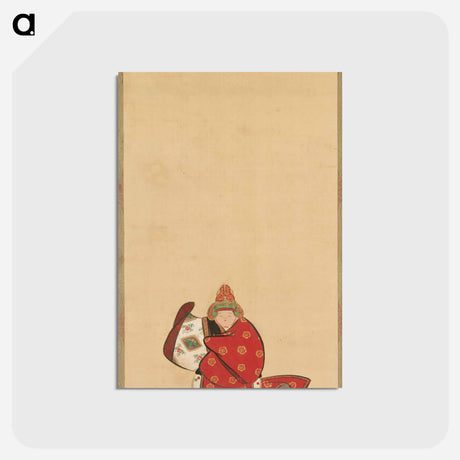 アートポストカード-Bugaku Dancer - 神坂 雪佳 Postcard.