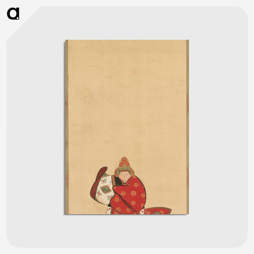 舞楽の舞人 - 神坂 雪佳 Postcard.