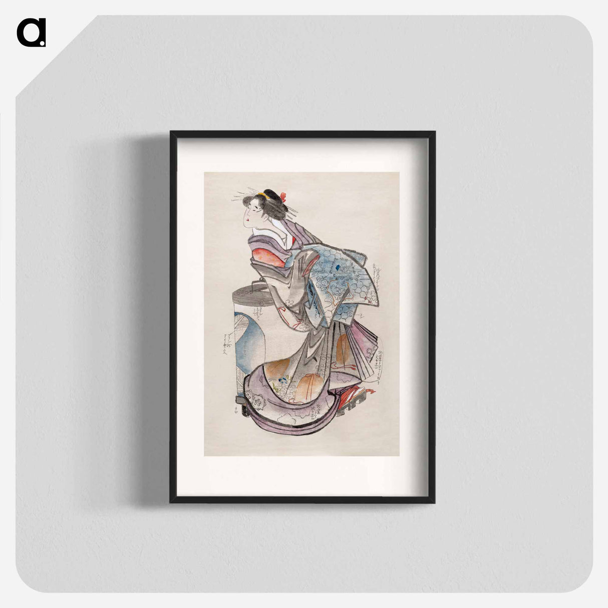 Hokusai's Japanese woman from Album of Sketches - Katsushika Hokusai Poster.