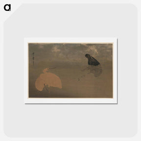 アートポストカード-U to shirasagi - 喜多川 歌麿 Postcard.