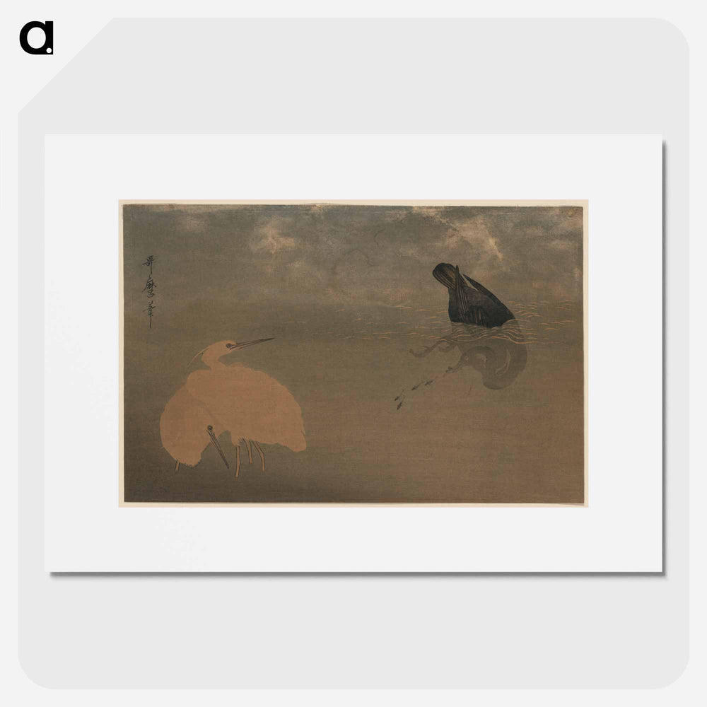 U to shirasagi - 喜多川 歌麿 Poster.