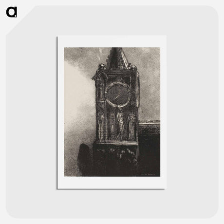 アートポストカード-A Bell was Sounding in the Tower - オディロン ルドン Postcard.