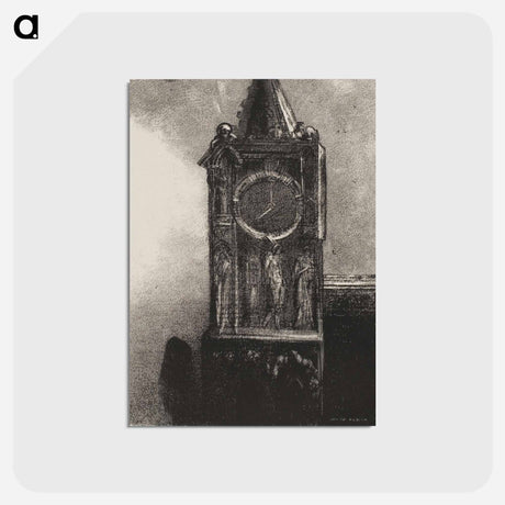 アートポストカード-A Bell was Sounding in the Tower - オディロン ルドン Postcard.