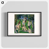 Five Bathers - Paul Cezanne Poster.