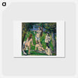 アートポストカード-Five Bathers - ポール セザンヌ Postcard.