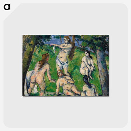 アートポストカード-Five Bathers - ポール セザンヌ Postcard.