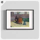 Still Life: Wood Tankard and Metal Pitcher - Paul Gauguin Poster.