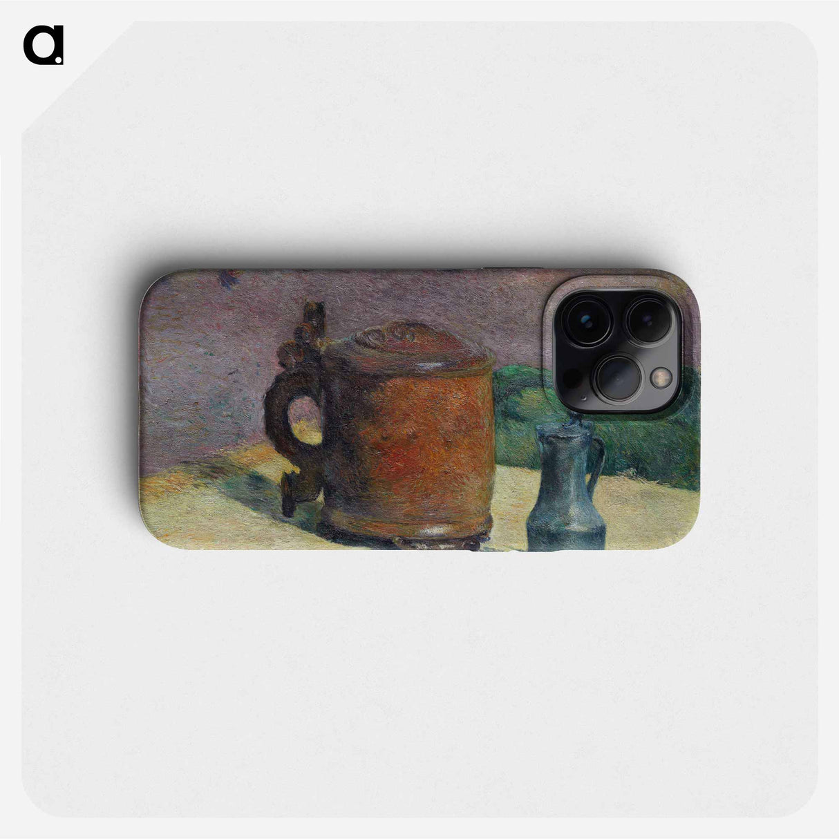 Still Life: Wood Tankard and Metal Pitcher - Paul Gauguin Phone Case.