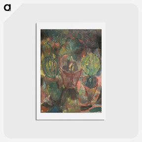 アートポストカード-Klee - Kakteen
 - パウル クレー Postcard.