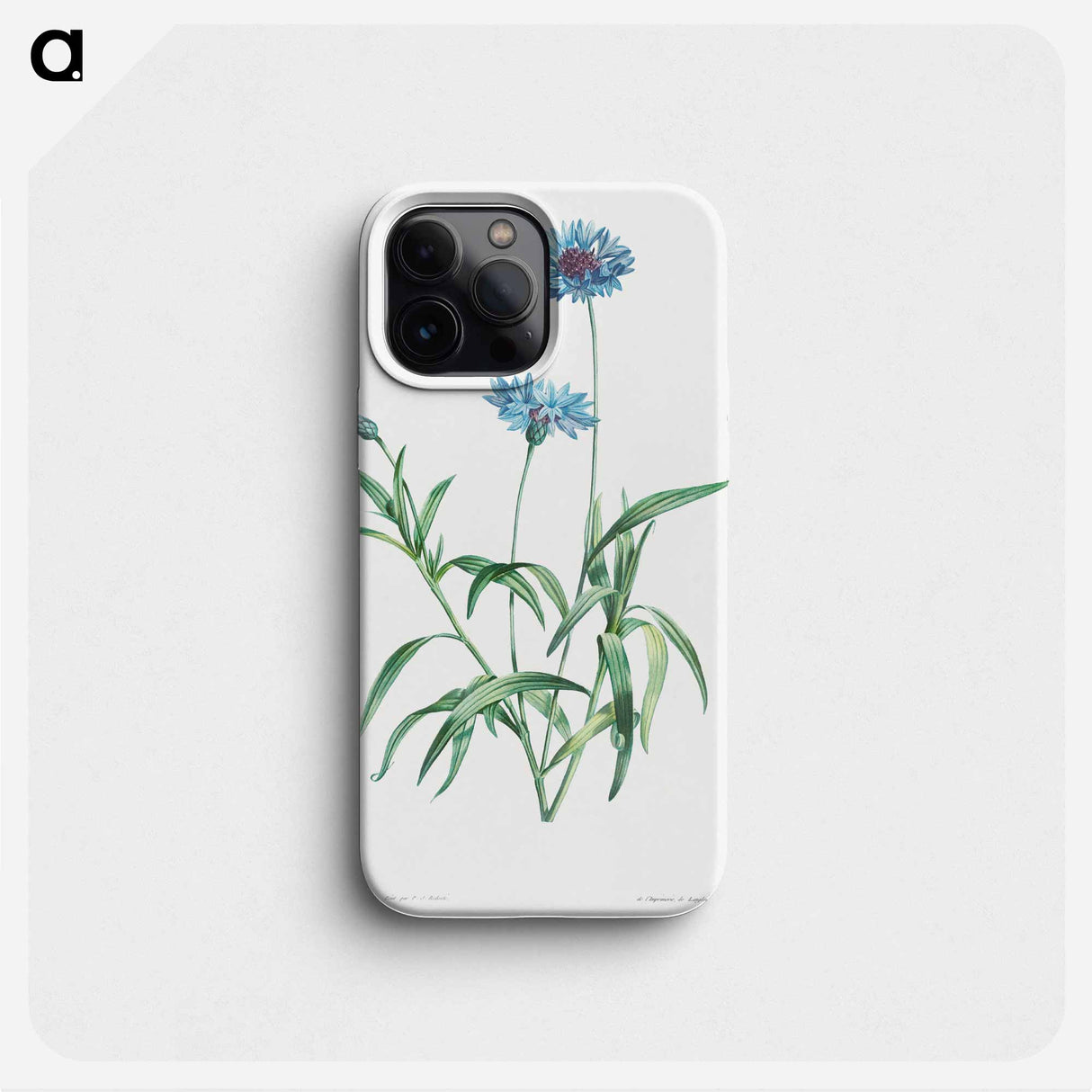 Blue flower - ピエール ジョゼフ ルドゥーテ Phone Case.