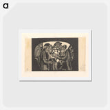 Groep figuren in een boog
 - サミュエル ジェスルン Postcard.