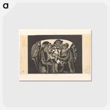 Groep figuren in een boog
 - サミュエル ジェスルン Postcard.