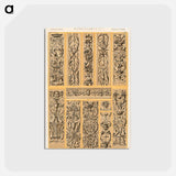 アートポストカード-Grammar of Ornament Illustration
 - 装飾の文法 Postcard.