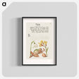アートポスター-Spring Snowflake, Tree Frog, Wallflower, and Marine Mollusk
 - 書道のお手本 Poster.