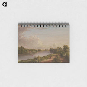 アートメモ帳-View of the Thames - トーマス コール Memo.